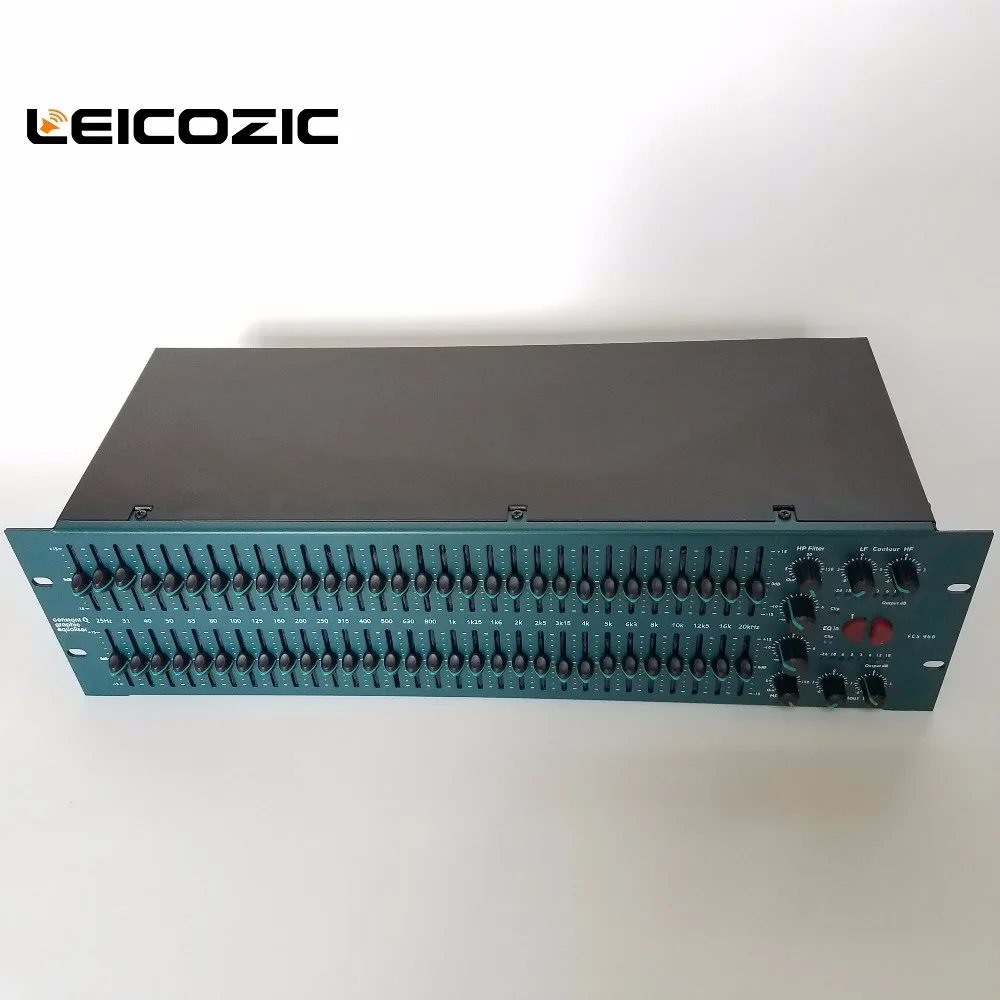 Leicozic FCS966 31 полоса стерео графический эквалайзер Эквалайзер динамик управление графический эквалайзер Аудио графический эквалайзер Профессиональное аудио
