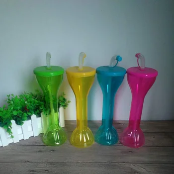 

PET plastic pearl milk tea burst milk cola beverage space singular 350ml wedding festival children's Straw water bottle