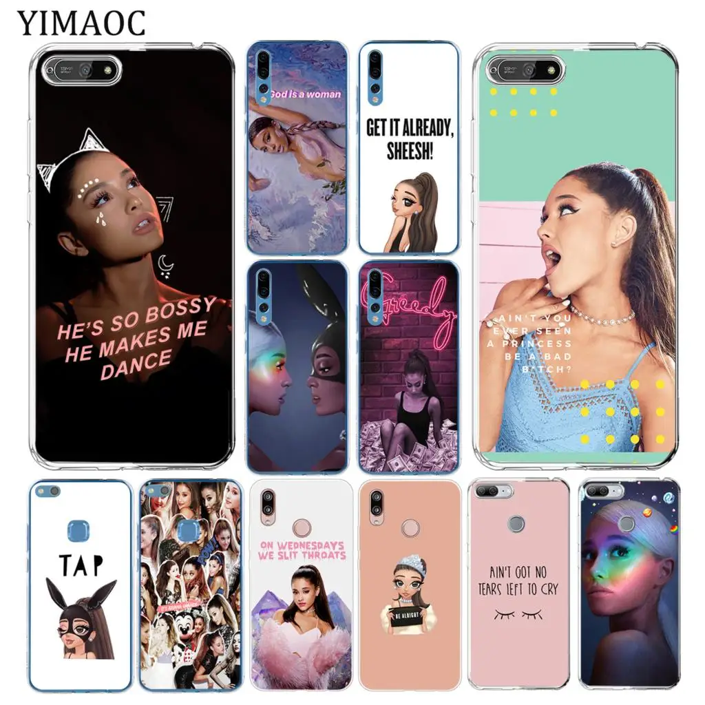 Мягкий силиконовый чехол для телефона YIMAOC Ariana Grande Huawei Y7 Y6 Y9 Prime 2018 Honor 20 10 8 8C 8X 9X 9 Lite