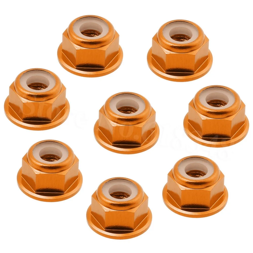 4PCS M4 LOCK NUT Nylon 1747 For RC Racing 1//10 Traxxas SLASH 4x4 Stampede