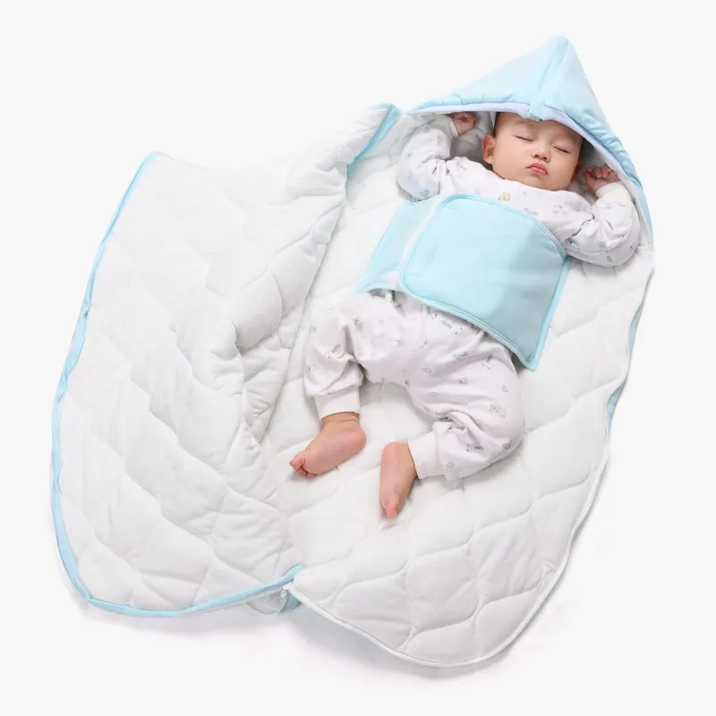 Многократный милый дизайнерский детский конверт для новорожденного, уплотненный хлопок, защищающий живот ребенка, пеленание одеяло, детские постельные принадлежности для кроватки