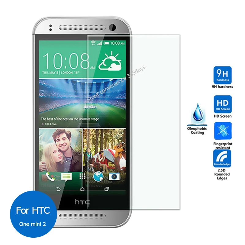 

For Htc One Mini 2 Tempered Glass Screen Protector 2.5 9h Safety Protective Film on OneMini2 Mini2 M8Mini