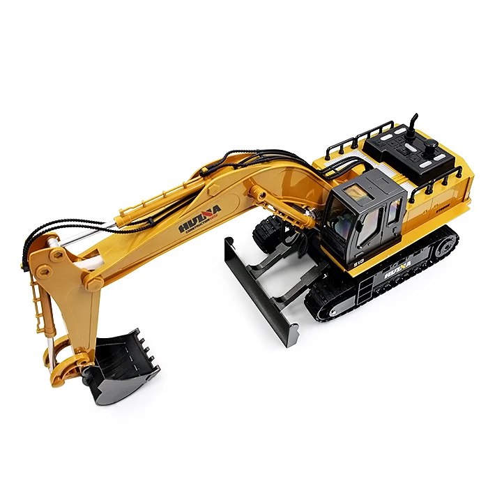 

Huina 1510 RC Excavator Car 2.4G 11CH Metal Remote Control Engineering Truck Digger Model Electronic Heavy Machinery Toy