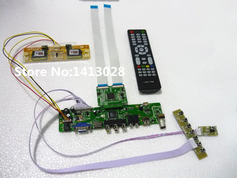 

TV+HDMI+VGA+AV+USB+AUDIO LCD driver board 22 inch CHI MEI A220Z1-H01 1680*1050 USB can upgrade the firmware and video playback