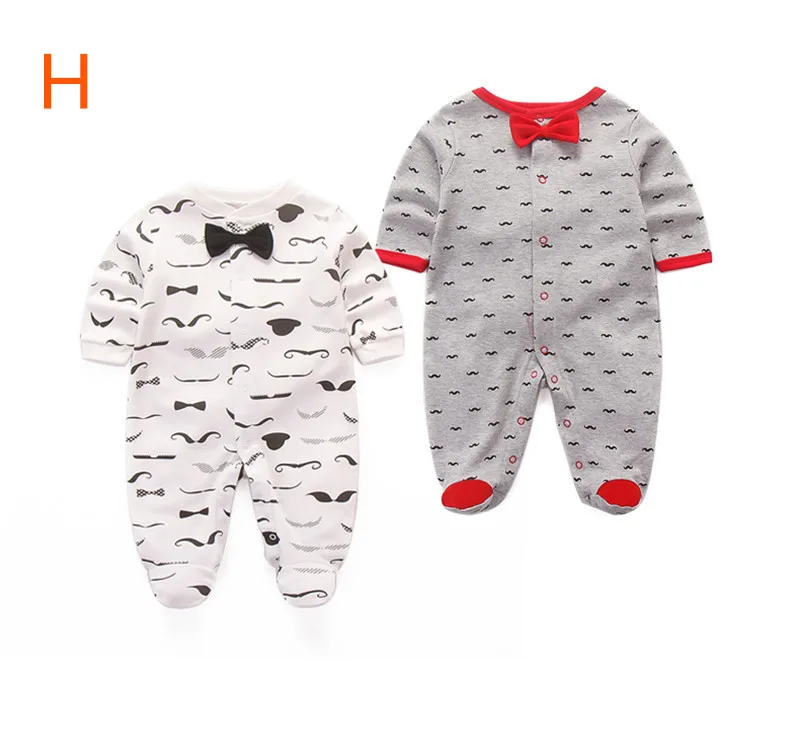 Комплект из 3 предметов; милый комбинезон с героями мультфильмов для малышей; хлопковый костюм с изображением животных; одежда в полоску; модная одежда с длинными рукавами для новорожденных от 0 до 12 месяцев