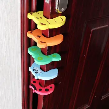

1pcs Children Safety Cartoon Door Clamp Pinch Hand Security Stopper Cute Animal Baby Safety Door Stopper Clip Security