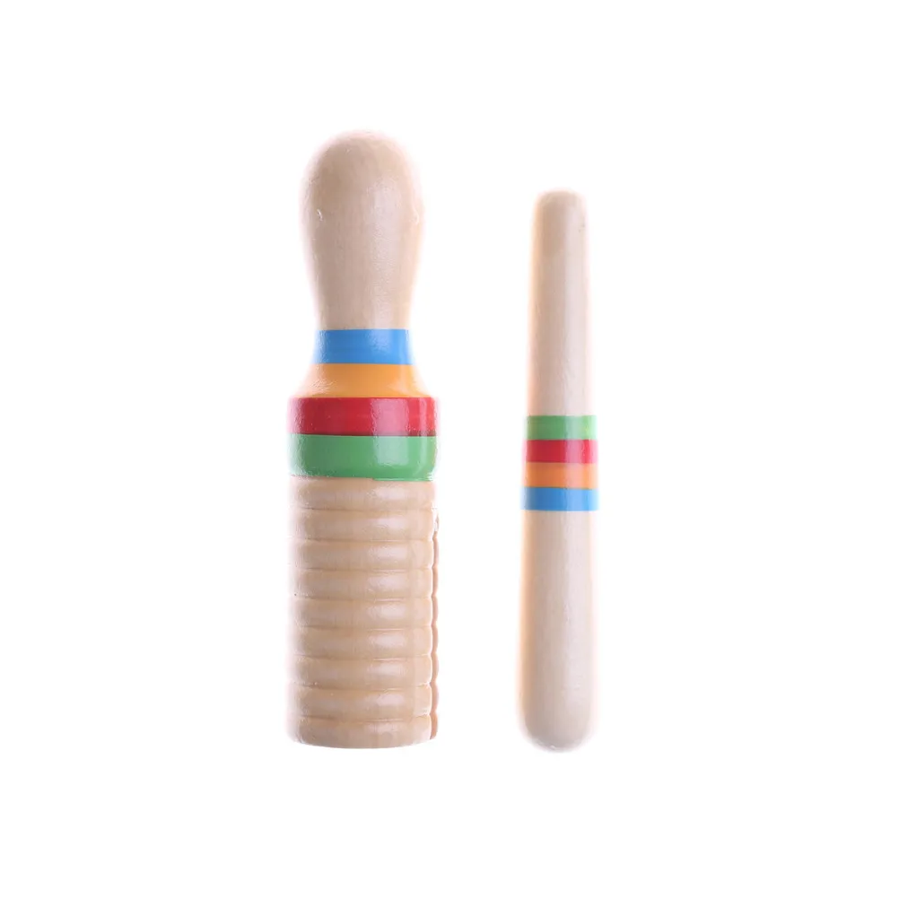 Wooden Musical Instrument For Children Kid Toys Sound Tube Small Single ...