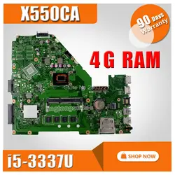 X550CA ноутбук mothebroard для ASUS A550C X550CC R510C Y581C X550C X550CL X550CA с i5-3337U 4 Гб HM76 Чипсет плата