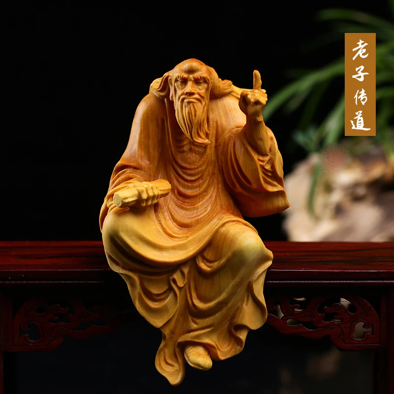 Миниатюрные фигурки Laozi деревянная статуя Lobular настенные декоративные украшения