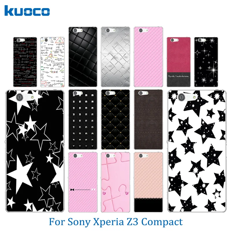 For Sony Xperia Z3 Compact mini Soft Silicon Matte Case Colorful Pattern for M55W D5803 D5833 Protection Shell |