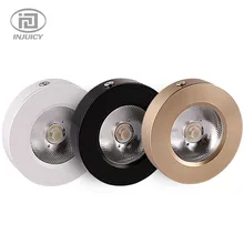 3 Вт 5 Вт 7 Вт 10 Вт 15 Вт Тонкий Мини Светодиодный точечный светильник COB круглый потолочный витрина ювелирные изделия винный шкаф Светодиодный точечный светильник
