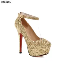 QZYERAI New spring and autumn metal high heel women’s single shoes pointed shoes women’s shoes sandals free postage