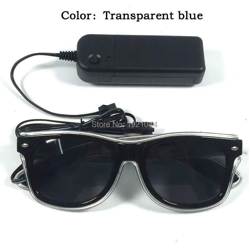 Special Price 2019 Fashion Christmas Glowing Decoration with DC-3V Steady on Inverter 30pieces EL Wire Sunglasses Dance DJ Club Bar Night Club