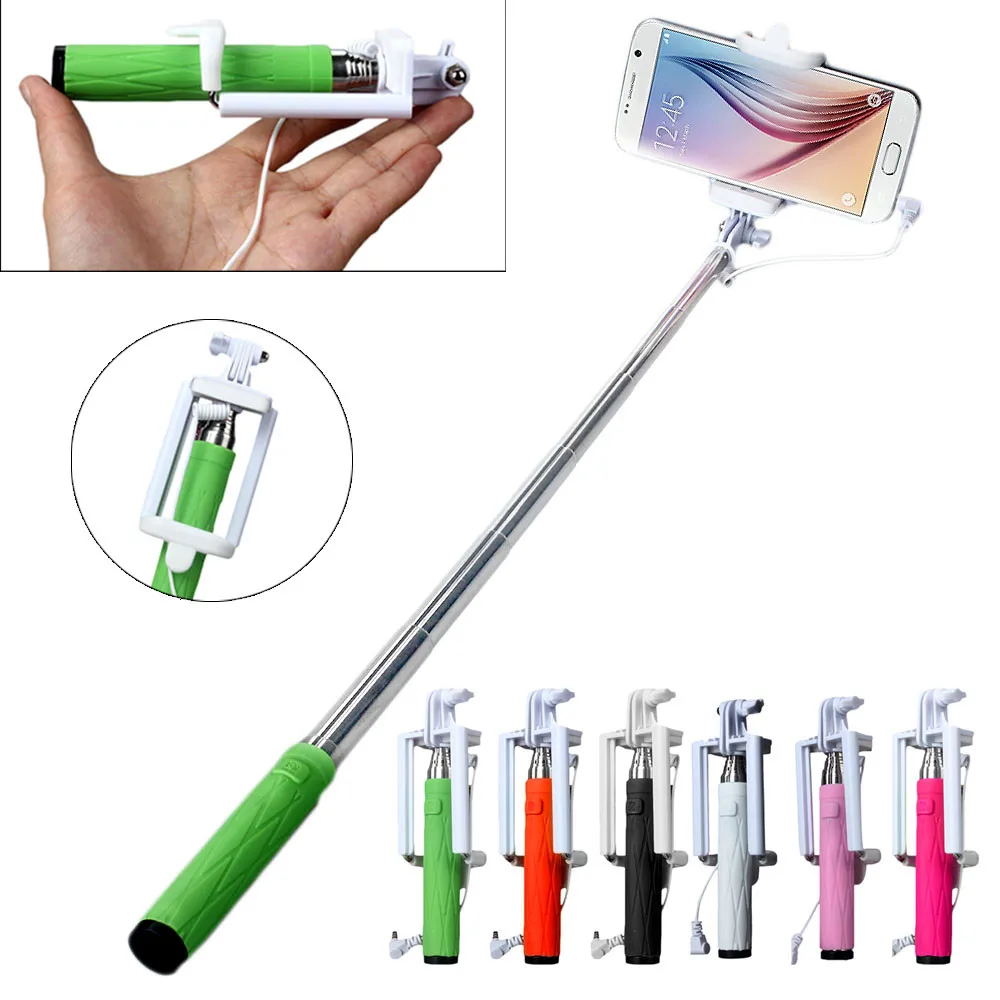 Портативная селфи палка EPULA для Iphone 6 S Plus 5 5S Samsung Galaxy S4 S5 S6 S7 Edge монопод мини