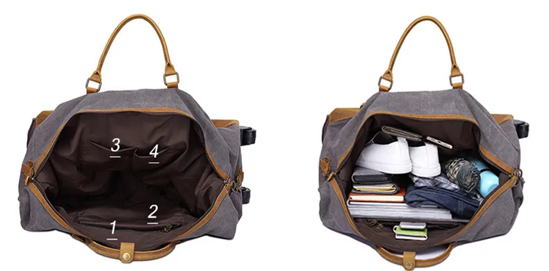 Колесная тележка мужская дорожная сумка водостойкая винтажная парусиновая дорожная сумка для путешествий