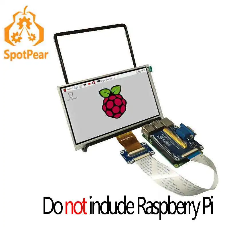 Raspberry Pi 7-дюймовый ЖК-дисплей 7 дюймов 1024x600 дисплей и VGA разъем dpi драйвер