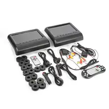 2 шт. 9 дюймов Автомобильный DVD Подушка подголовник Автомобильный Лучший Качественный подголовник штекер DVD+ " AV., Дисплей синхронный обмен