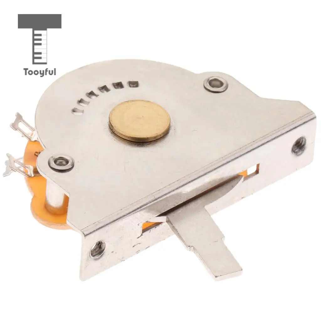 Tooyful 1 Set Alloy 5 Way Lever Pickup Selector Switch with 3pcs tip Stringed Instruments Accessory for Electric Guitar