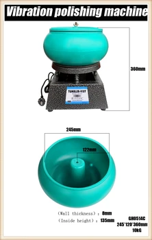 

herramientas joyeria Capacity 6 kg Medium Size Vibratory Tumbler, Desktop Polishing Machine, Gold/Silver Polishing Tumbler