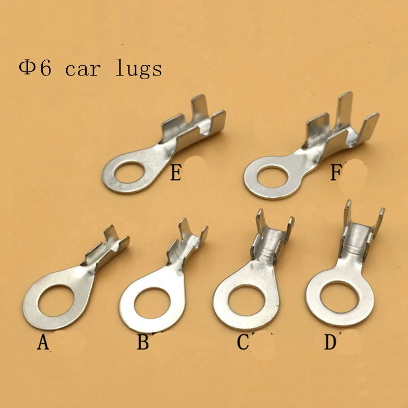 6.2 Round Terminal Crimping Terminal M6 Tab Copper Opening Nose End