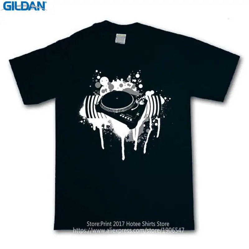 Buy T Shirt Designs Gildan Men'S Dj Turntables Short Sleeve Casual Crew Neck Tee Shirts