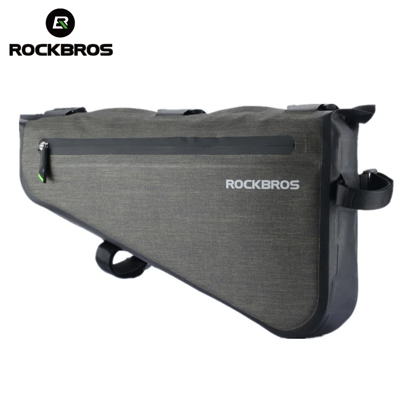 ROCKBROS 8L MTB дорожные велосипедные сумки треугольная сумка Светоотражающая непромокаемая Паньер портативная Регулируемая велосипедная сумка Аксессуары для велосипеда