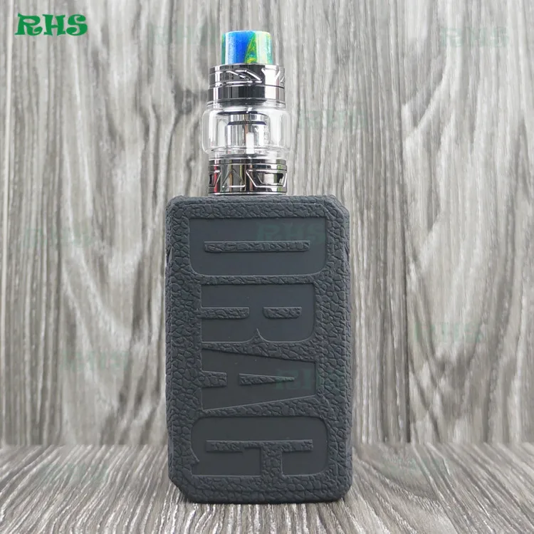 Горячее предложение! RHS силиконовый чехол для Voopoo drag 2 177W 13 видов цветов на выбор комплект - Цвет: black