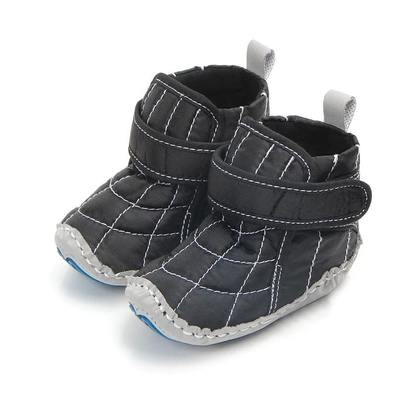 New Winter Cool Black Color Baby Boys Snow Boots Infant Baby Shoes Warm