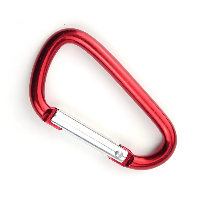 

7mm Carabiner Spring Snap Hook Spring Link Hook Clip Hook D-ring Snap Hook Aluminum Backpack Hanging Keychain Not for Climbing
