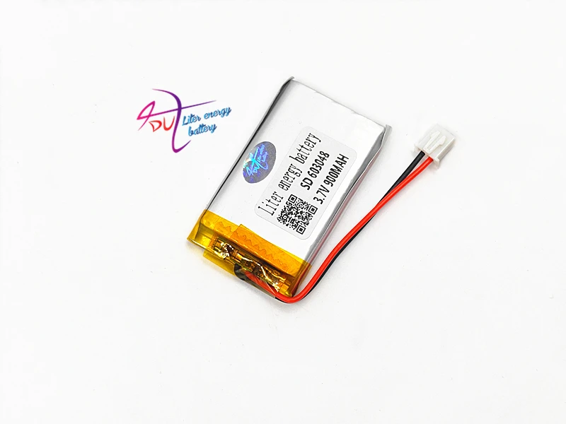 Лот 10 шт 3,7 V 900 mAh липолитиевый полимер Перезаряжаемые Батарея JST XHR 2,54 мм 2pin 603048 для Mp3 GPS Bluetooth Камера динамик