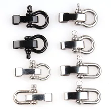 

4pcsHigh quality Adjustable O and U Shape Anchor Shackle Outdoor Survival Rope Paracord Bracelet Buckle For Outdoor Sport F1-33