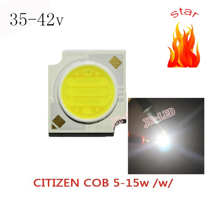 5 шт./лот Япония CITIZEN COB Led белый 10W 35 42V 120 240mA 5000 5500K светодиодные лампы| |