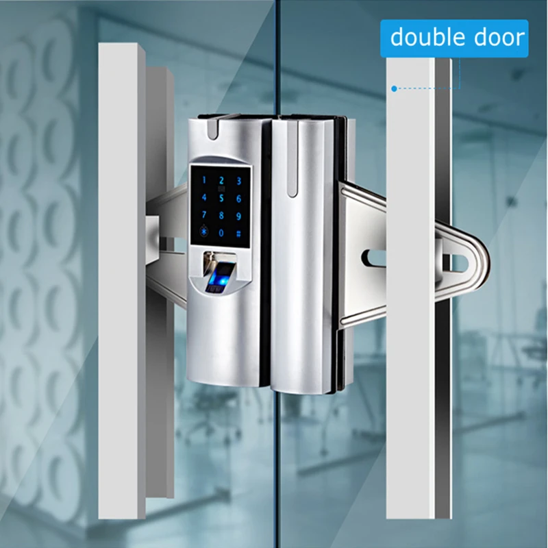 

Glass door digital lock with fingerprint function