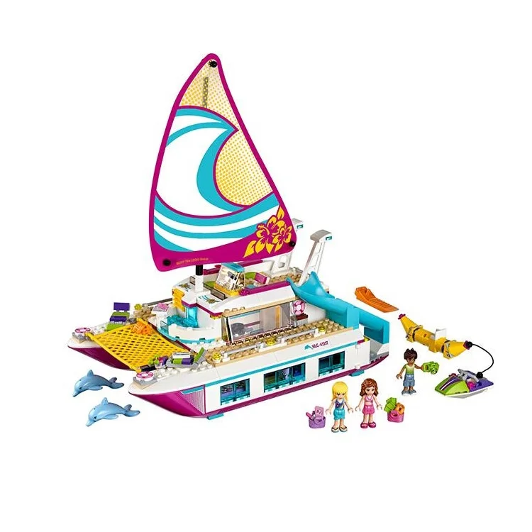 

L Models Building toy Compatible with Lego L01038 651pcs Catamaran Blocks Toys Hobbies For Boys Girls Model Building Kits