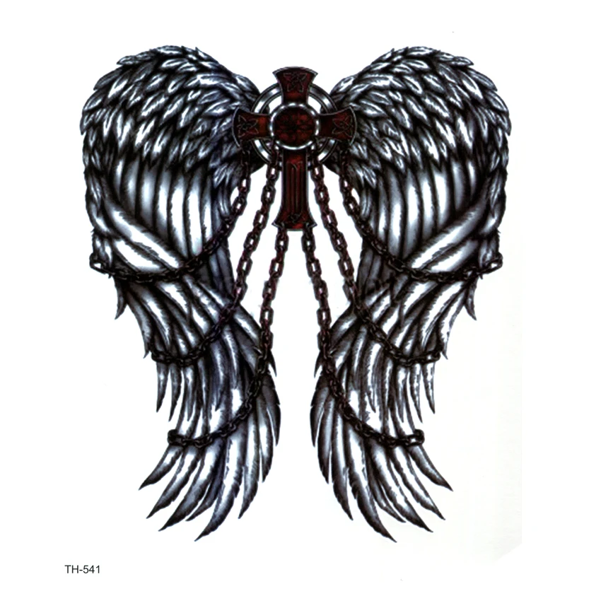 

Sealed Angel Wings Waterproof Temporary Tattoos Men Fake Tattoo body Art Stickers Tatoo Sleeve Art Tattoo Tatuajes henna Tattoo