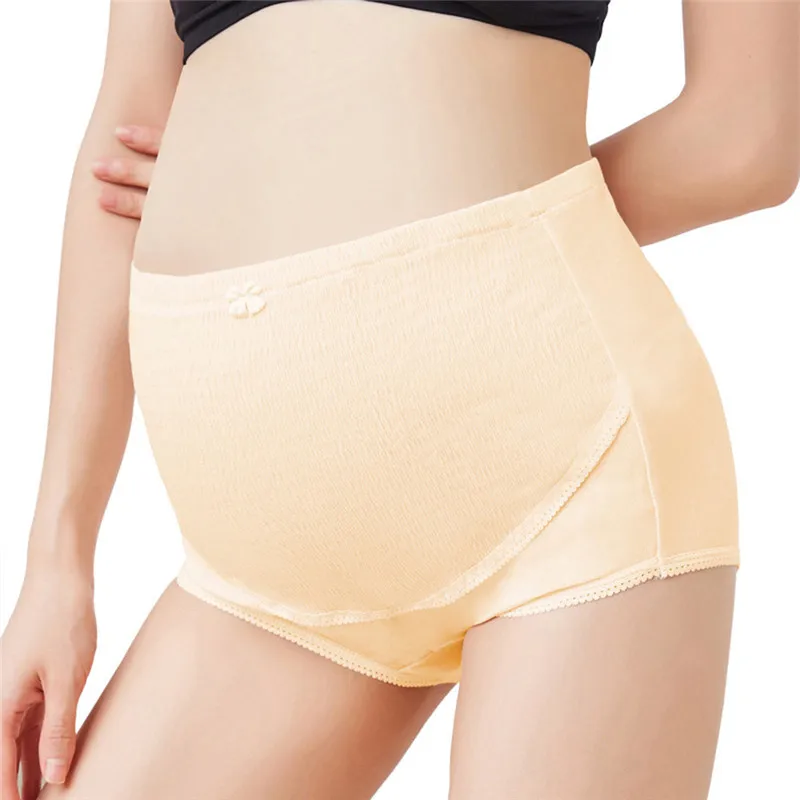 

Telotuny High Waist Belly Support Pregnant Women Underwear Smile Pattern Panties Cotton Adjustable Maternity Underwear Jan15
