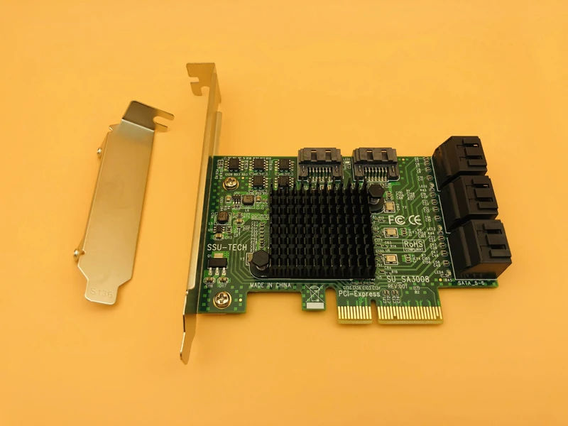 PCI E Express на SATA 3 0 III 6 ГБ контроллер карточка SSD PCIe 8 портов SATA3.0 адаптер Raiser