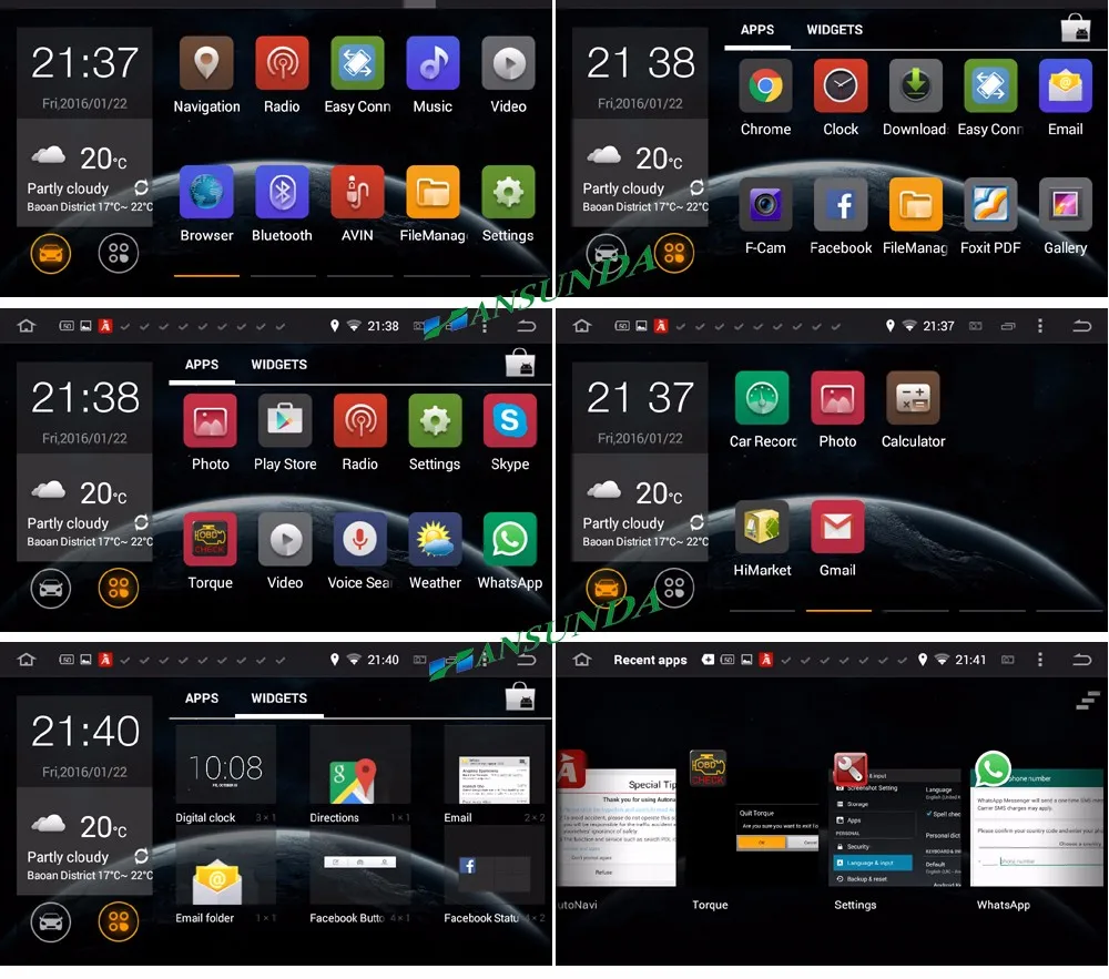 Top 2G+16G 2DIN Car Multimedia Player Android 8.1 2 Din Auto DVD Installation size 200mm X 100mm For Nissan Versa Note 9