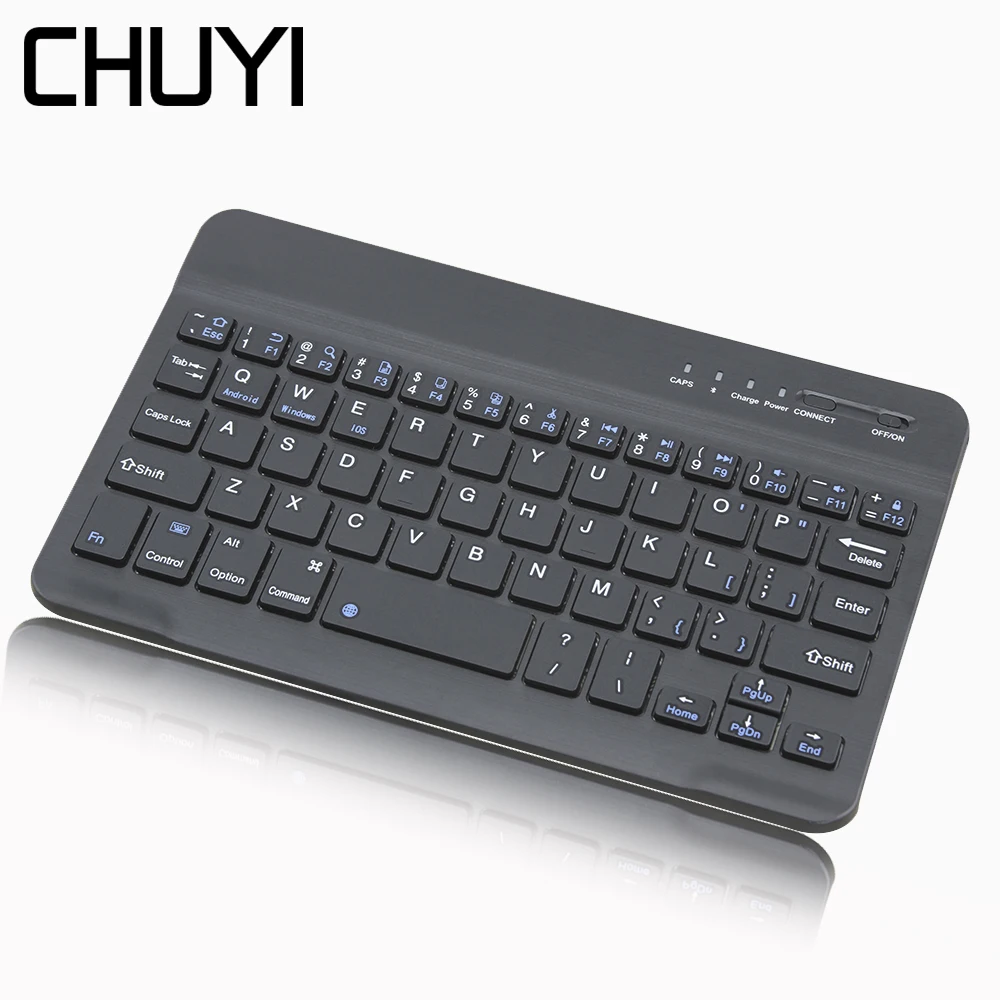 

CHYI Ultra Slim Wireless Bluetooth Keyboard for IPad Multimedia Mini Bluetooth Keyboard for IOS Android Tablet Smartphone PC