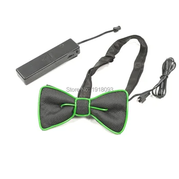 

EL Bow Tie Gift for Wedding Decoration with DC-3V Voice Controller Powered by 2-AAA batteries Novelty Lighting