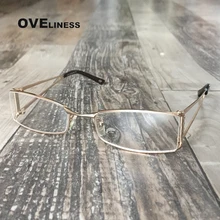 Металлические очки, оправа для очков, очки по рецепту, оправа для очков золотого цвета, женские компьютерные очки, оправа для очков для женщин