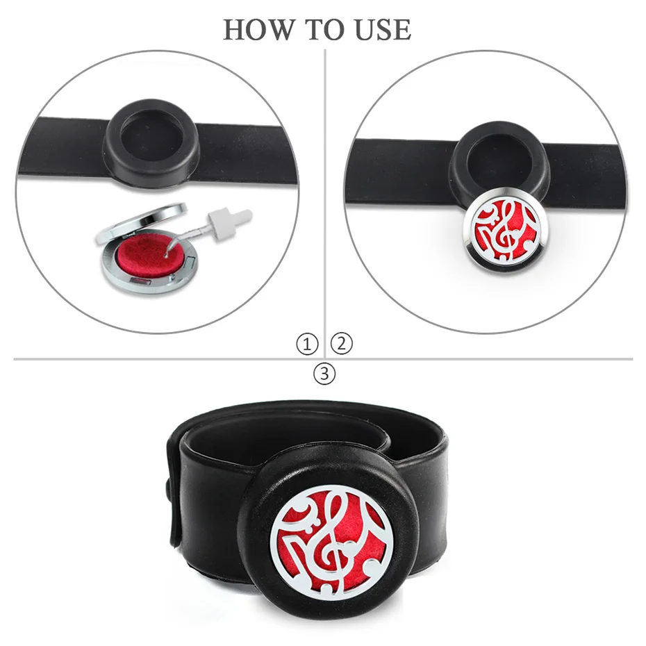 kids essential oil diffuser bracelet perfume locket jewelry CV2301- (2)