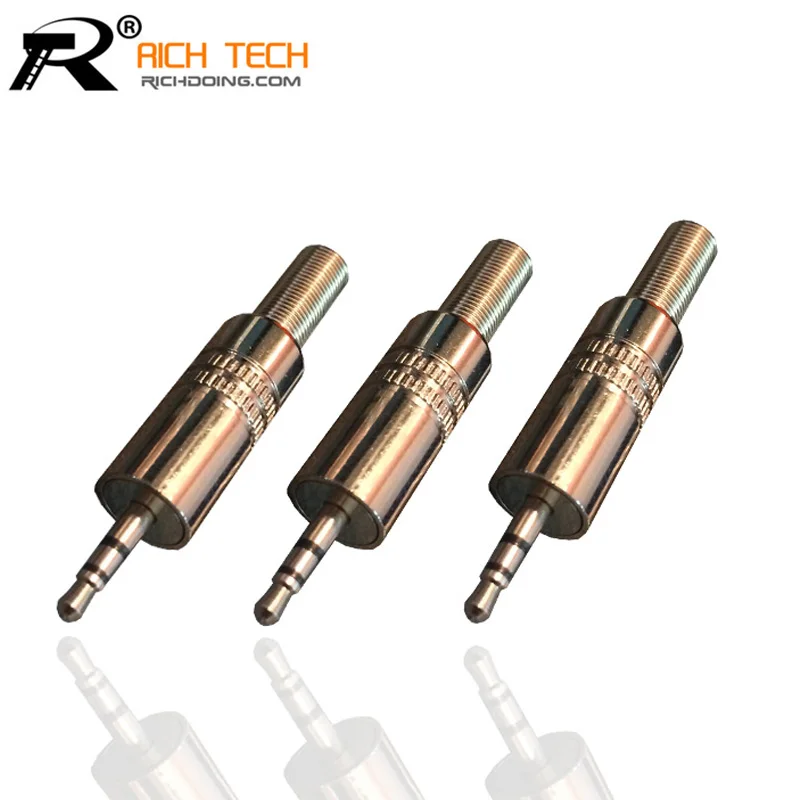 GOOD QUALITY 3PCS LOT METAL SPRING SOLDER ADAPTER CONNECTOR 2 5MM STEREO MALE JACK PLUG WHOLESALE