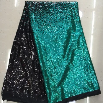 

Free Shipping!! 2016 African sequins lace guipure lace tulle lace fabric Cupion sequence lace fabric for Nigerian wedding .
