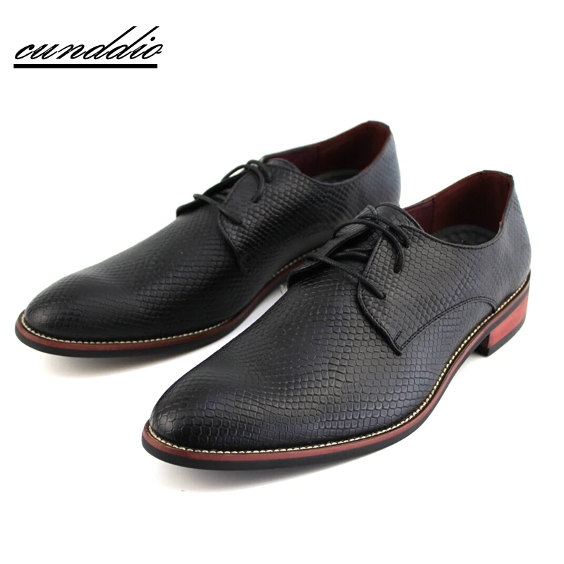 

Spring leather casual shoes with real leather snakeskin shoes