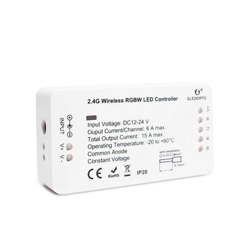 Светодиодный контроллер WASEDA ZIGBEE RGB + CCT WW/CW zigbee светодиодный DC12 24V zll app RGBW