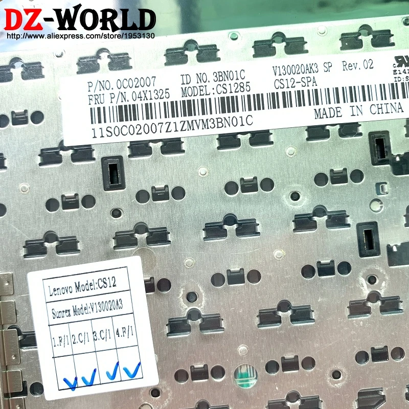 Non-Backlit Latin LA Spanish Keyboard 04X1204 for Lenovo Thinkpad T430 T430i T430s X230 X230i T530 T530i W530 L530 