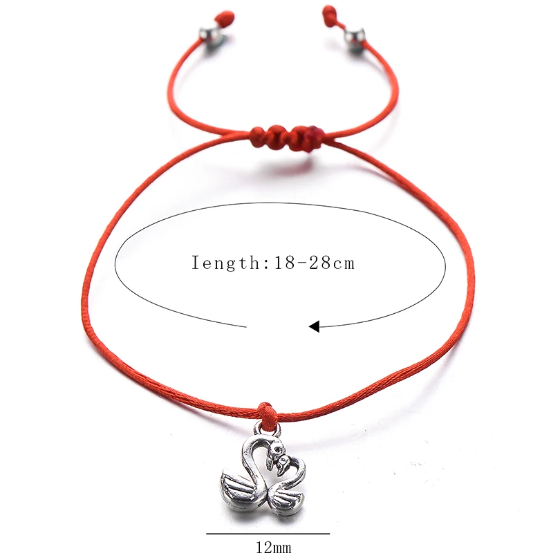 Pipitree 17 цветов браслет с сердцем I Love My Mother двойным лебедем Ювелирное Украшение для