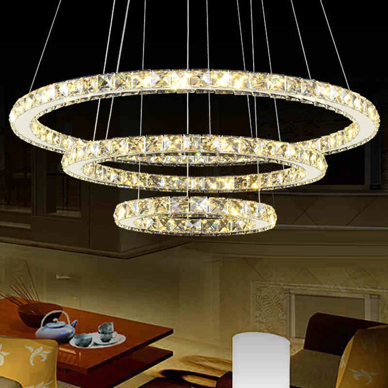 rings pendant lights lustres de sala dining room kitchen lamp modern led Fixtures Restaurant lighting Luminaire light | Лампы и