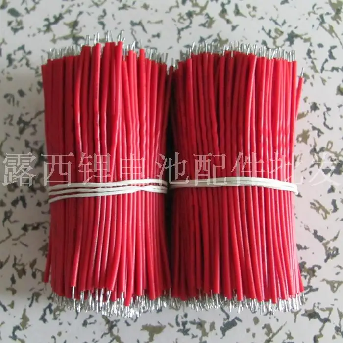 

18650 special Red wire wire connectors electronic components materials double Tin 0.8*70mm